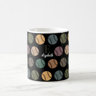 Individuelles Baseball-Geschenk für Retro-Sportlie Kaffeetasse