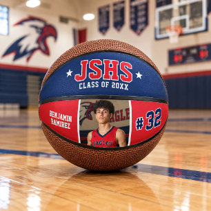 Individuelles Basketball-Geschenk für Senioren mit Mini Basketball