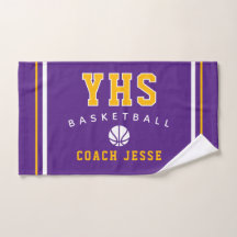Individuelles Basketball-Trainerhandtuch, Teamgesc