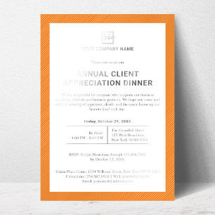 Individuelles Business Corporate Event Party Folieneinladung