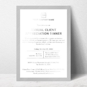 Individuelles Business Corporate Event Party Folieneinladung