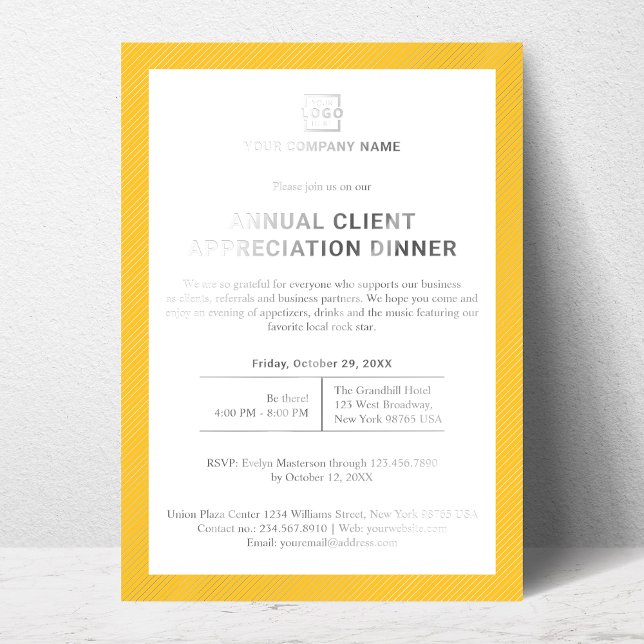 Individuelles Business Corporate Event Party Folieneinladung (Von Creator hochgeladen)