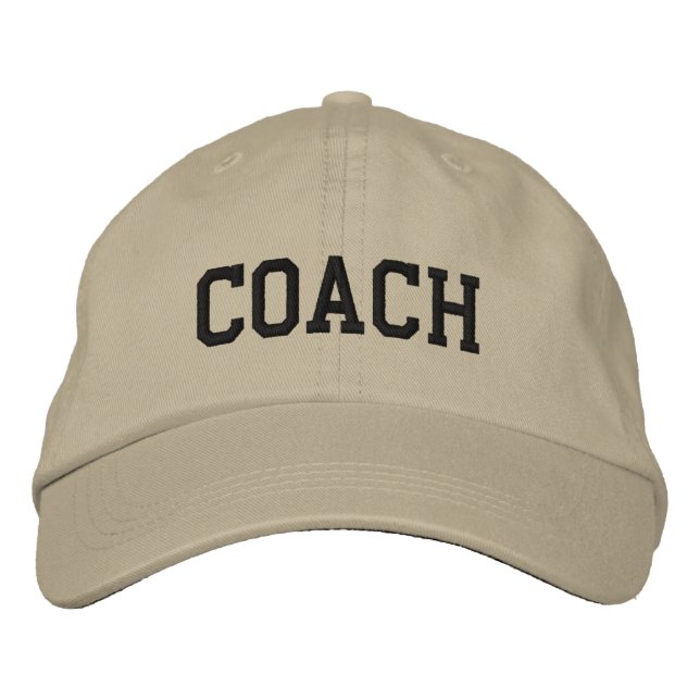 Individuelles Coach-Geschenk Bestickte Baseballkappe (Vorderseite)