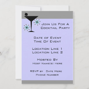 Individuelles Cocktail-Party lädt ein Einladung