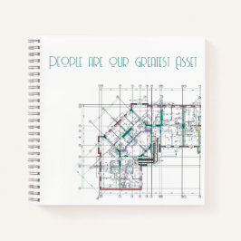 Individuelles Corporate Square Notebook Notizbuch