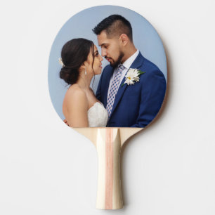 individuelles Couple Wedding Foto Tischtennis Schläger