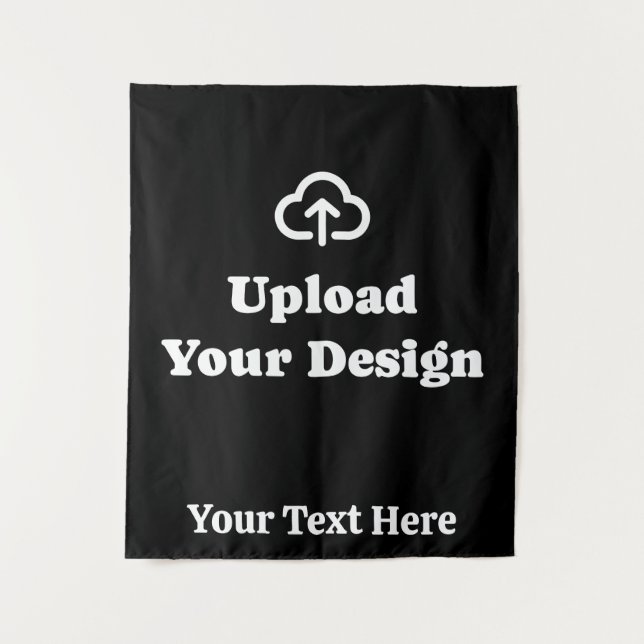 Individuelles Design und Text Wandteppich (Vorderseite)