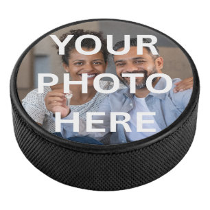 Individuelles Einzigartiges Personalisiertes Foto Eishockey Puck