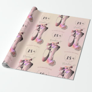 Individuelles Event mit Ballerina Toe Shoes Geschenkpapier