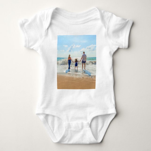 Individuelles Foto Baby Bodysuit Geschenk mit Ihre Baby Strampler (Vorderseite)