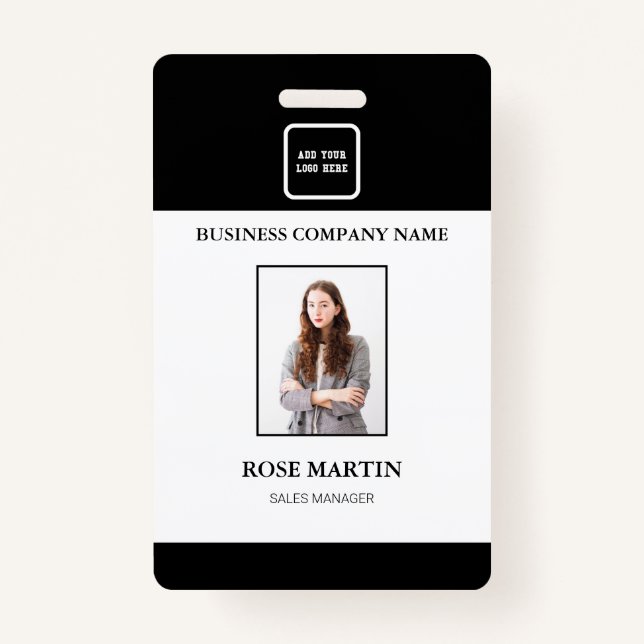 Individuelles Foto Business Employee-ID-Abzeichen Ausweis (Vorderseite)