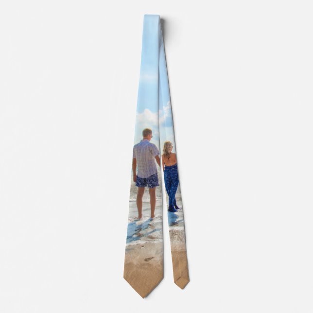 Individuelles Foto Einzigartiges Design - Romantis Krawatte (Vorderseite)