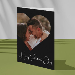Individuelles Foto Moderne Schrift Valentinstag Karte