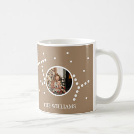 Individuelles Foto Naturbraun Weihnachtsfeiertag Kaffeetasse