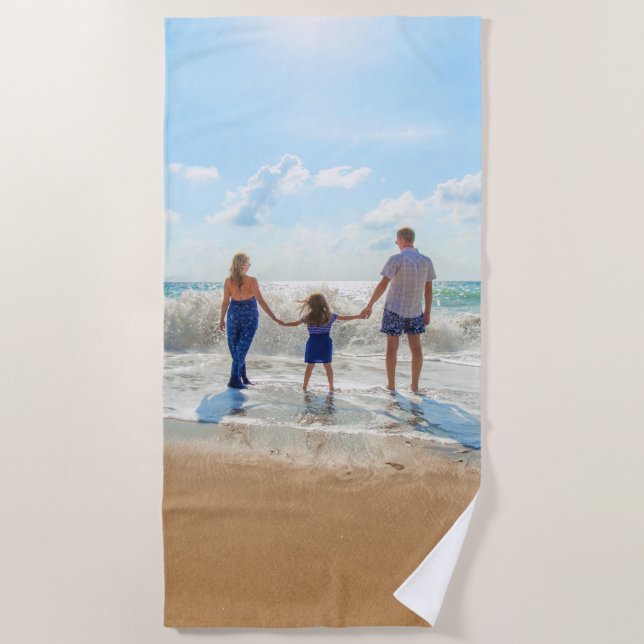 Individuelles Foto Strandtuch Ihr eigenes Design (Vorderseite)