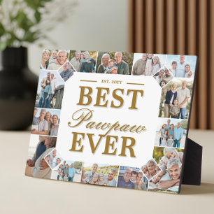Individuelles Geschenk Bester PawPaw Aller Familie Fotoplatte