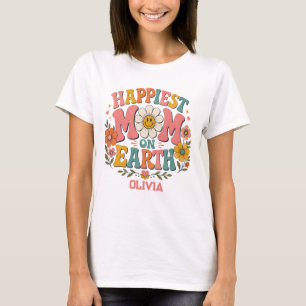 individuelles Geschenk zum Muttertag - glücklichst T-Shirt