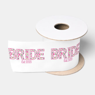 Individuelles Geschenkband für Hochzeitsdusche Satinband