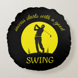 individuelles Golfkissen Rundes Kissen
