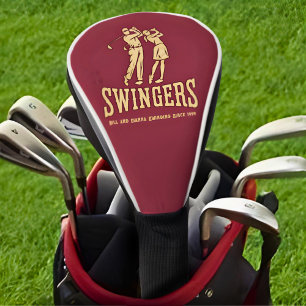Individuelles Golfspiel von Funny Couple Golf Headcover