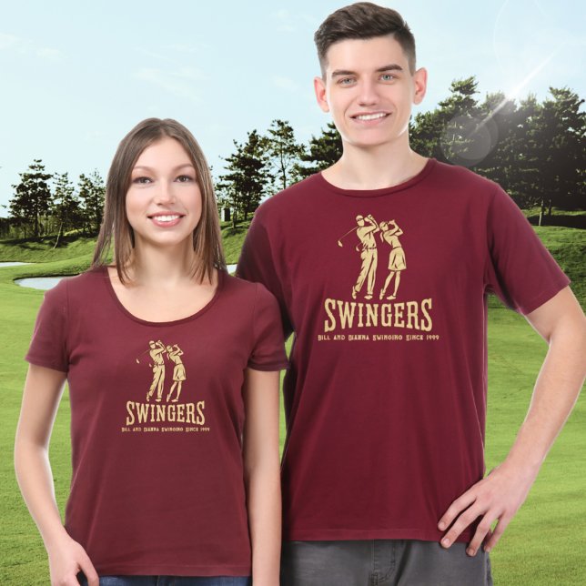 Individuelles Golfspiel von Funny Couple T-Shirt (Von Creator hochgeladen)