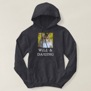 Individuelles Graues Schildpatt Norwegische Waldka Hoodie