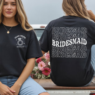 Individuelles Hemd-Geschenk für Brautjungfern und  T-Shirt