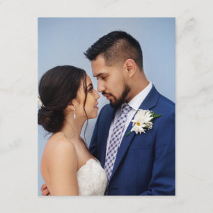 Individuelles Hochzeitsfoto für Paare Begleitkarte