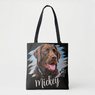 Individuelles Hundeporträt Tasche