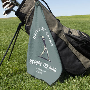 Individuelles Junggesellenabschiedsgeschenk Golfre Golfhandtuch