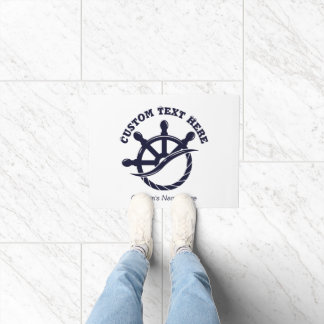 Individuelles Kapitänsboot Nautisches Geschenk Fußmatte