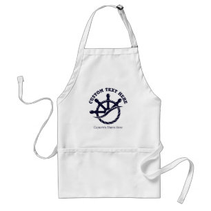 Individuelles Kapitänsboot Nautisches Geschenk Schürze