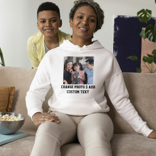 Individuelles Katzenliebhaber Schwarz-Weiß-Familie Hoodie