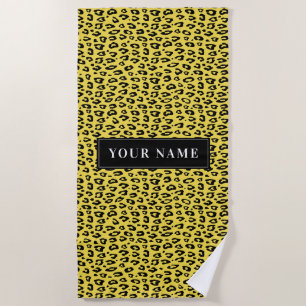 Individuelles Leopardenmuster Wildtierdruck Strandtuch