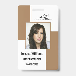 Individuelles, modernes Corporate Employee ID Abze Ausweis