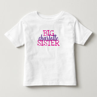 Individuelles Monogramm Mädchen passende Schwester Kleinkind T-shirt