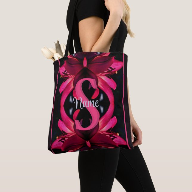 Individuelles Monogramm mit Ihrem Anfangsbuchstabe Tasche (Von Nahem)