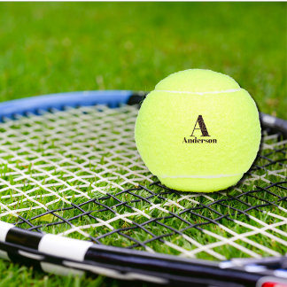 Individuelles Monogramm & Name Tennisbälle