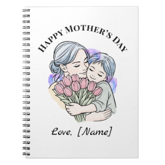 Individuelles Muttertags-Mama-und-Kind-Notizbuch Notizblock