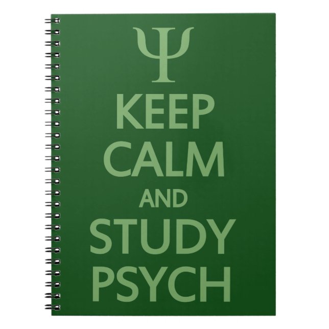 Individuelles Notebook behalt Calm & Study Psych Notizblock (Vorderseite)