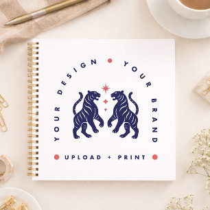 Individuelles Notizbuch Design-Upload Quadratisc