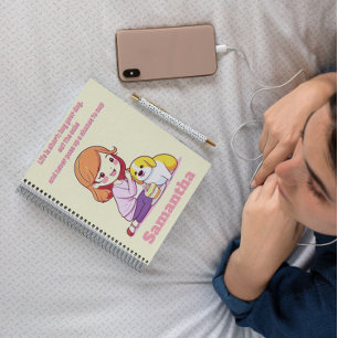 Individuelles Personalisierter Hund Welpengeschenk Notizbuch