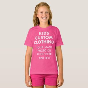 Individuelles personalisiertes MÄDCHEN T-SHIRT - W