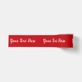 Individuelles personalisiertes rotes Band Ripsband