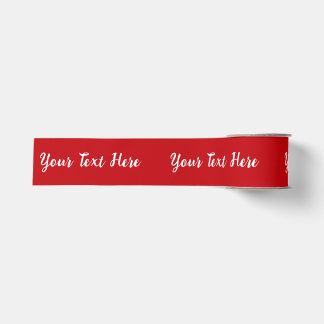 Individuelles personalisiertes rotes Band Ripsband