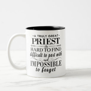 Individuelles Priester-Geschenk Ein Wirklich Großa Zweifarbige Tasse