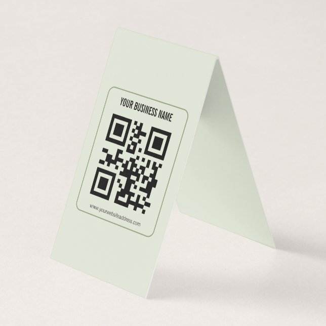 Individuelles QR-Code-Geschäftsname-Vorlage (Vorderseite)