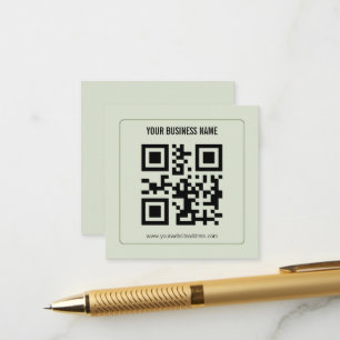 Individuelles QR-Code-Geschäftsname-Vorlage Begleitkarte