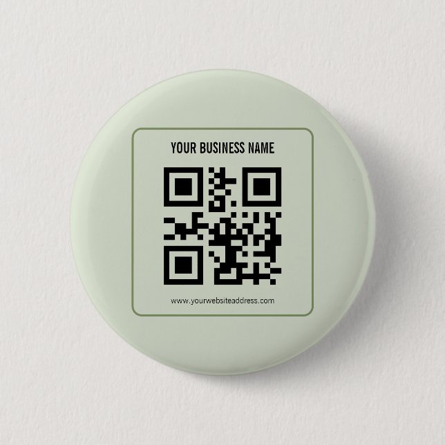 Individuelles QR-Code-Geschäftsname-Vorlage Button (Vorderseite)