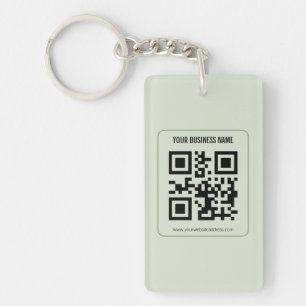 Individuelles QR-Code-Geschäftsname-Vorlage Schlüsselanhänger